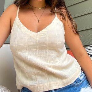 Beige crop top
